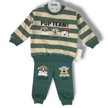Дитячий костюм Щенячий патруль &ndash; спортивний комплект (кофта + штани) для хлопчика Murat Baby (Зелений, 12м, 80 см) фото