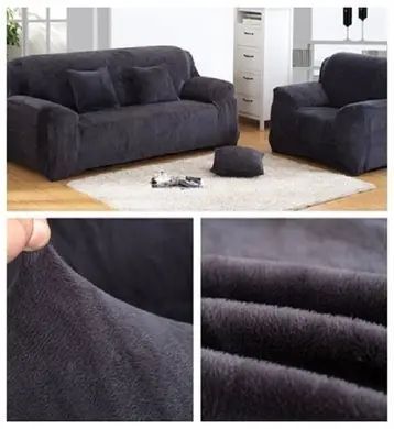 Захисний чохол на двомісний диван Велюровий Diana Textile Plush Velvet фото