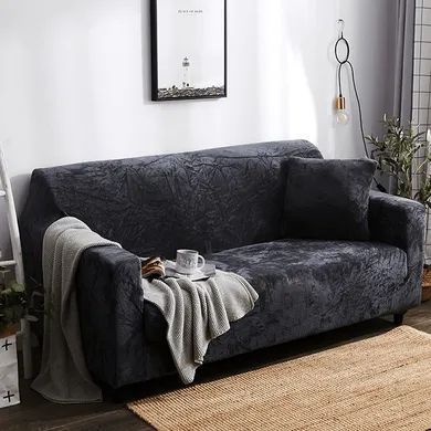 Захисний чохол на двомісний диван Велюровий Diana Textile Plush Velvet фото