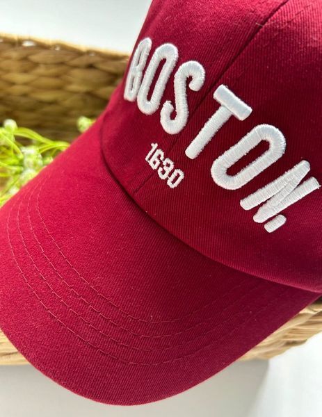 Кепка Boston бордо, розмір 54 фото