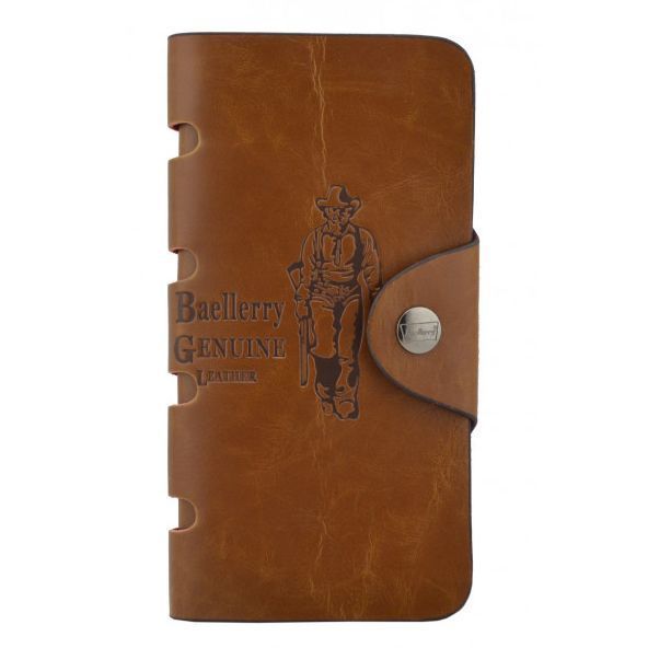 Чоловіче портмоне Baellerry Genuine Leather COK10. Колір: коричневий фото