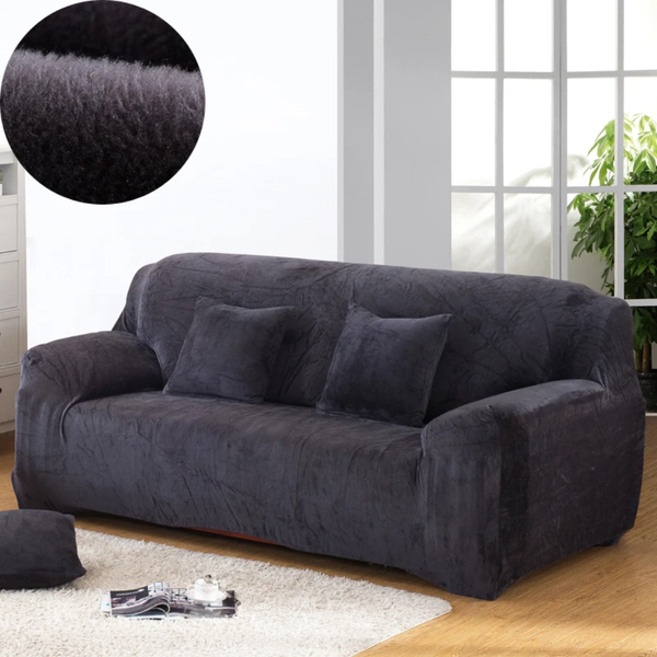 Захисний чохол на двомісний диван Велюровий Diana Textile Plush Velvet фото