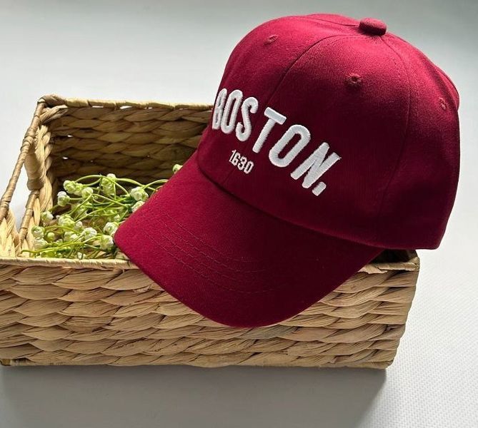 Кепка Boston бордо, розмір 54 фото