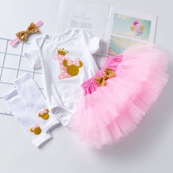 Костюм дитячий зі спідницею (рожевий, 59 см) фото