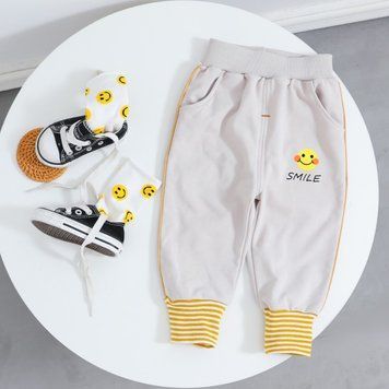 Спортивні Штани дитячі Smile Baby (Бежевий 100см) фото