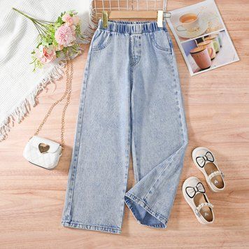Джинсы для девочек Diana Textile Casual Light wash blue, Голубой, 13-14 років фото