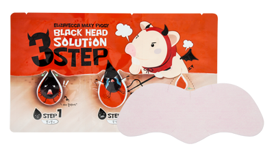 Набір патчей - 3 Кроки Для Видалення Чорних Точок Elizavecca Milky Piggy Black Head Solution 3 Step фото