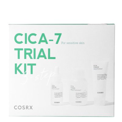 Cosrx - Набір для догляду за чутливою шкірою - CICA-7 Relief Kit - 3 Step фото