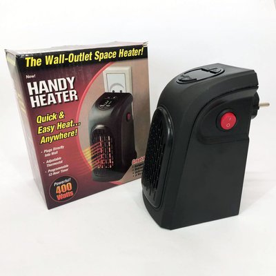 Портативний обігрівач Rovus Handy Heater Black, обігрівач дуйчик, побутовий тепловентилятор фото