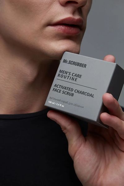 Вугільний скраб для обличчя Men's Care Routine Mr.SCRUBBER фото