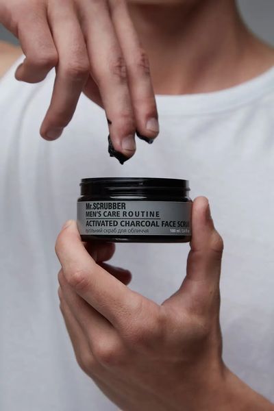 Вугільний скраб для обличчя Men's Care Routine Mr.SCRUBBER фото