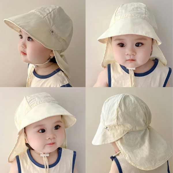 Детская кепка панамка Baby Hat Cotton, Бежевый, 46-50 см фото