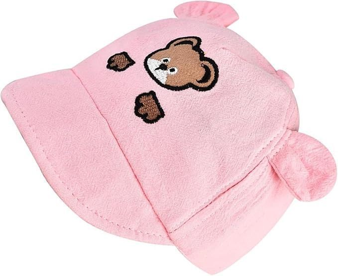 Детская кепка с вышивкой Little Bear (Розовый 48-50см) фото