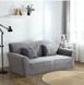 Чехол для защиты трехместного дивана Diana Textile Plush Velvet, 195-230 см, Серый al2045-3-seat-L-gray фото 6