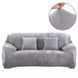 Чехол для защиты трехместного дивана Diana Textile Plush Velvet, 195-230 см, Серый al2045-3-seat-L-gray фото 3
