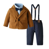 Костюм трійка з піджаком (Коричневий 100см) 6244-100см-Коричневий фото