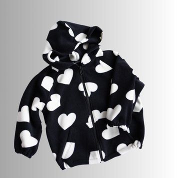 Фліска дитяча з сердечками Alwair Kids Чорний 86-92 81028 фото