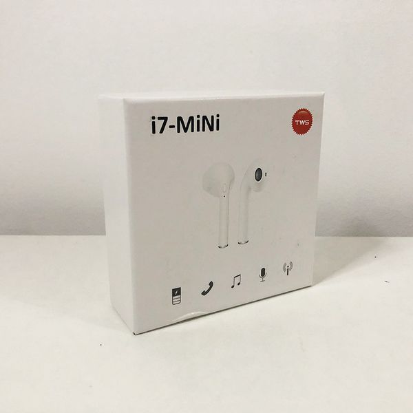 Бездротові Bluetooth навушники i7 mini TWS Stereo з боксом для зарядки. Колір білий фото