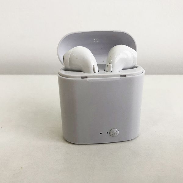 Бездротові Bluetooth навушники i7 mini TWS Stereo з боксом для зарядки. Колір білий фото