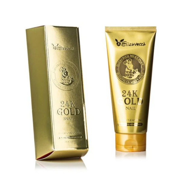 Очищающая пенка с муцином улитки и 24К золотом Elizavecca 24к Gold Snail Cleansing Foam, 180 Мл фото