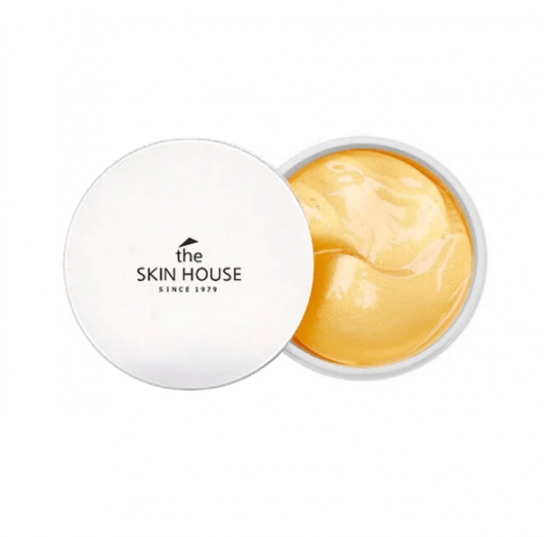 Гідрогелеві патчі під очі із золотом та муцином равлика The Skin House Wrinkle Golden Snail EGF patch, 60 шт фото