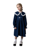 Платье джинсовое с кружевом для девочки Love Alwair Kids Синий 74см 81056 81056-74см-Син фото