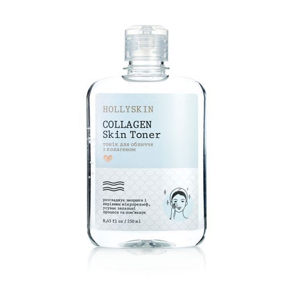 Тонік для обличчя HOLLYSKIN Collagen Skin Toner 250 мл фото