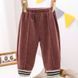 Штани дитячі вельветові теплі Baby Basic (Коричневий 90см)