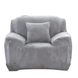 Защитный чехол на кресло Diana Textile Plush Velvet 90-140 см Серый фото
