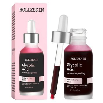 Кислотна пілінг-сироватка для обличчя ХОЛЛІСКІН Glycolic Acid фото