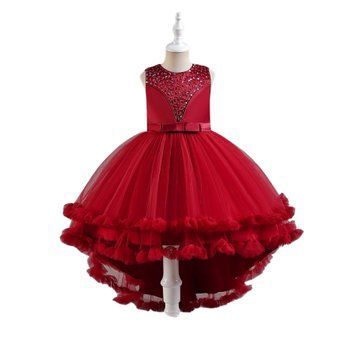 Элегантное детское платье для девочки с пышной юбкой фото