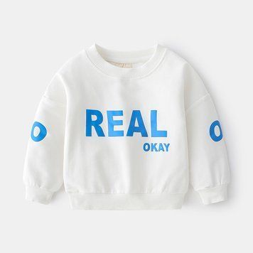 Світшот дитячий однотонний Real Okay (Білий 120см) фото
