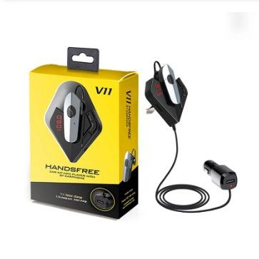 Трансмітер FM V11 BT з Bluetooth гарнітурою модулятор фото