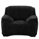 Защитный чехол на кресло Diana Textile Plush Velvet 90-140 см Черный фото