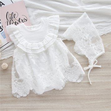 Боди детское муслиновое с шапочкой (Белый 73 см) фото