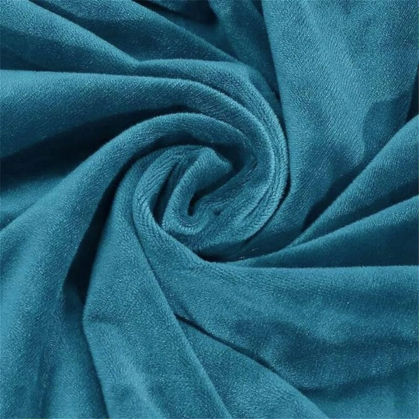 Чехол для защиты трехместного дивана Diana Textile Plush Velvet, 195-230 см, Бирюзовый фото